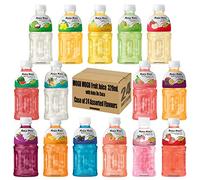 MOGU MOGU Jugo de frutas surtido con nata de coco 320ml (24 botellas) HALAL | Sabores mixtos seleccionados por WaNaHong