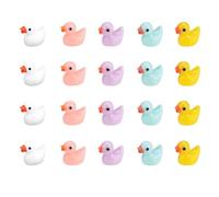 Moguri 20 mini patos de resina en miniatura, miniatura, minipatos, minipatos de resina, patos pequeños, patos de resina, para manualidades, macetas, decoración de paisajes, suministros