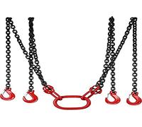 MOH Cadenas de elevación de 4 patas, 5T 3 m, arnés para cadena de elevación de acero aleado por carga útil 11023 LBS con gancho de horquilla