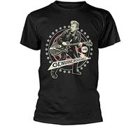 mohai Men's Brian Setzer Genuine Rockabilly T Shirt Black S