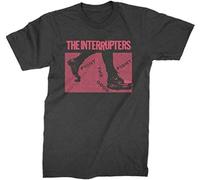 mohai Men's The Interrupters Boots Fight The Good Ska Punk Music Band T Shirt Black 3XL