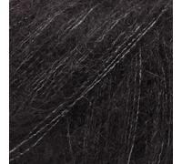 Mohair and Silk Yarn Drops Kid-Seda, 0 o encaje, 2 capas, 25,5 g 230 yardas por bola (02 negro)