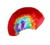 Mohawk - Peluca de falda, divertida y colorida, unisex, con peine de gallo, accesorio para , tocados para la cabeza, pelucas mohicanas, para amantes, familias, , mujeres y hombres