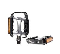 MOHEGIA ZUKKA - Pedales de bicicleta, juegos de pedales de bicicleta de montaña, rodamiento de pedal de repuesto de aluminio antideslizante de 9/16 pulgadas para bicicleta de montaña, BMX MTB, par