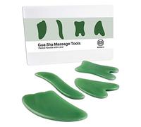 MoHern - Herramientas de masaje Gua Sha, 4 herramientas de múltiples formas, herramientas de masaje para raspado Guasha para cara y cuerpo