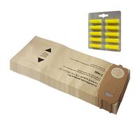 MohMus 10 Bolsas de aspiradora + 10 Ambientadores para Vorwerk Kobold VK 118, 119, 120, 121, 122, VK118, VK119, VK120, VK121, VK122