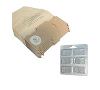 MohMus 6 Bolsas de aspiradora + 6 Ambientadores para Vorwerk Kobold VK 130, 131 SC, VK130, VK131