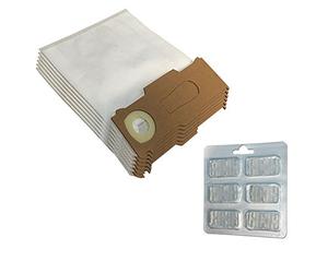 MohMus 6 Microfibra Bolsas de aspiradora + 6 Ambientadores para Vorwerk Kobold VK 130, 131 SC, VK130, VK131