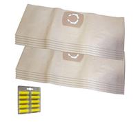 MohMus Set 10 Bolsas de aspiradora + 10 Ambientadores para KÄRCHER: 1.723-500, A 2656 X, 6.904-290, WD 3200, WD3200