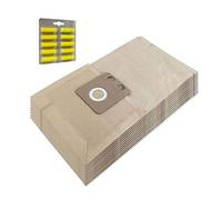 MohMus Set 10 Bolsas de aspiradora + 10 Ambientadores para NILFISK GD 111, 1000, 1005, 1010, 2000, 710, 910, 911, GDP2000, GDS1010, Go 111, VC 300, HDS 1005, 1010, 2000