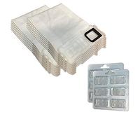 MohMus Set 12 Microfibra Bolsas de aspiradora + 12 Ambientadores para Vorwerk Kobold VK 135, 136, VK135, VK136