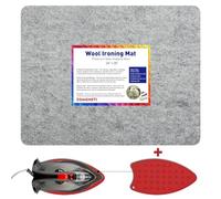 MOHOM Alfombrilla de planchado de lana 100% de fieltro de Nueva Zelanda de 45,7 x 35,5 cm para colcha, costura, suministros y nociones