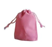 MOHUIED Bolsa de terciopelo para joyas 100 unids/lote 5x7cm 7x9cm 9x12cm bolsas de terciopelo con cordones embalaje joyería boda(Pink,10x16cm)