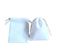 MOHUIED Bolsa de terciopelo para joyas 100 unids/lote 5x7cm 7x9cm 9x12cm bolsas de terciopelo con cordones embalaje joyería boda(WHITE,9x12cm)