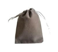 MOHUIED Bolsa de terciopelo para joyas 100 unids/lote 5x7cm 7x9cm 9x12cm bolsas de terciopelo con cordones embalaje joyería boda(GRAY,5x7cm)