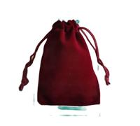 MOHUIED Bolsa de terciopelo para joyas 100 unids/lote 5x7cm 7x9cm 9x12cm bolsas de terciopelo con cordones embalaje joyería boda(Red wine,7x9cm)