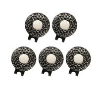 MOHUIED Clip magnético for Sombrero de Golf, aleación de Zinc Duradero, Color Negro, con Marcador de Bolas, Accesorios for Putting Green de Golf, 25mm, Color Negro, 1/5 Uds. para golfistas(5Pcs)