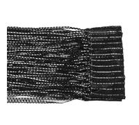 MOHUIED Cortina de Puerta con Cuentas Cortina de borlas con Cuentas Brillantes | Separador Cuerdas Decorativo for Puertas, decoración Habitaciones y Bodas Boho Chic(Black)