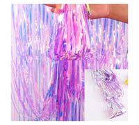 MOHUIED Fondo de Pantalla con borlas 1-3,0 M Cortina for Fiesta de Boda Borla Papel Aluminio Flecos Decoraciones Fondo for(Color 2,1M(Drop) x 1M(Width))