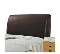 MOHUIED Funda de cabecera Cuero sintético Resistente al Agua for Cama Hotel, Funda Protectora elástica con Todo Incluido for la y para Dormitorio(Brown,200CM)