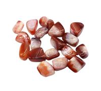 MOHUIED Grava para Acuario Ágata roja y Negra cornalina, espécimen de Grava, Piedra Cuadrada Pulida, Reiki for Acuario, pecera, decoración del hogar(Color 4,1PC)
