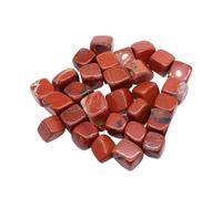 MOHUIED Grava para Acuario Ágata roja y Negra cornalina, espécimen de Grava, Piedra Cuadrada Pulida, Reiki for Acuario, pecera, decoración del hogar(Color 25,1PC)
