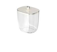 MOHUIED Tarro de Almacenamiento plástico Transparente con Tapa for Figuras, contenedores Alimentos, arroz, Avena, Granos, Galletas, café para Alimentos, Pasta, Cereales, Legumbres(4L)