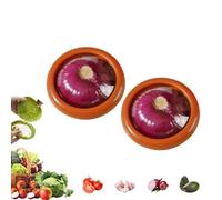 MOHXFE Silicone Fruit Storage Box,Silicone Fruit Storage Containers,Avocado Saver for Fridge,Silicone Food Storage Avocado,Fruit and Vegetable Anti-oxidation Storage Box,Reusable,Keep Fresh (2PC-A)