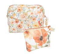 Moi Mili Juego de bolsas de maquillaje para mujer, bolsas de maquillaje para viajes, Flower Power, Neceser de cosméticos