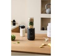 MOI STUDIO PRO - Batidora 1200W Con Dos Vasos Portátiles Negro
