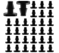 Moicstiy 150 unids 1/4 pulgada de riego por goteo tapa tapones manguera tubo de púas válvula de acoplamiento para agricultura jardín