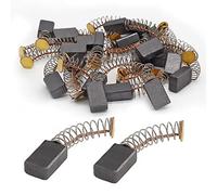 Moicstiy 20 cepillos de carbono de 12 x 8 x 5 mm con cables de resorte motor de carbón eléctrico cepillos de repuesto herramientas eléctricas para motores eléctricos