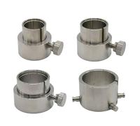 MOIDHSAG 4 soportes de movimiento de reloj multiusos para reparación de relojes, soporte de fijación de movimiento de acero inoxidable para relojeros