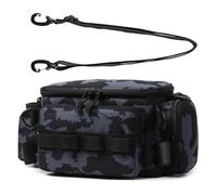 MOIDHSAG Bolsa de aparejos de pesca de tela Oxford práctica bolsa de almacenamiento para aparejos de pesca muchas bolsas de transporte Accesorios de, gris