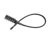 MOIDHSAG Cable de extensión de cubo de ventilador de 5 puertos, 4 pines/3 pines, cable adaptador para refrigeración eficiente, fácil instalación