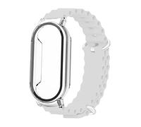 MOIDHSAG Correa de liberación rápida para reloj inteligente antiarañazos + funda protectora para correa cómoda Mi-and 7