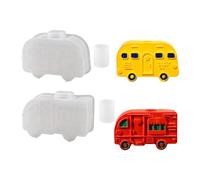 MOIDHSAG Herramienta de moldeo de autobús de silicona resistente, autobús de silicona flexible para manualidades de autobuses de yeso y soportes únicos