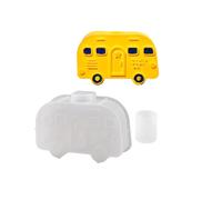 MOIDHSAG Herramienta de moldeo de autobús de silicona resistente, autobús de silicona flexible para manualidades de autobuses de yeso y soportes únicos