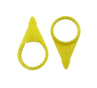 MOIDHSAG Indicadores de tuerca de rueda amarilla seguridad camión floja tuerca de rueda indicadores para automóviles camiones 32 mm 33 mm tuerca 200 piezas