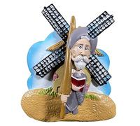 Moiilvcla Imán para nevera con diseño de dibujos animados de Don Quijote, recuerdo de viaje, 3D, decoración de nevera, calcomanía magnética para manualidades