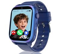 Moikmlih Reloj Inteligente Niño con 4G Videollamada, SOS GPS localización, Modo Escolar, SMS, IP68 Impermeable, 7 Juego, Despertador,Cámara, Smartwatch niños Regalo para