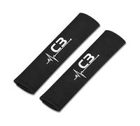 MOIKOTLR Almohadillas para Cinturón de Seguridad de Coche, para Citroen C3 Cómoda Duraderas Funda Hombreras Protectores Cinturon de Seguridad