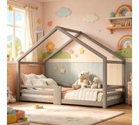 Moimhear Cama Infantil de 90 x 200 cm - versátil Cama Infantil de Madera para niños y niñas