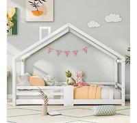 Moimhear Cama Infantil de 90 x 200 cm - versátil Cama Infantil de Madera para niños y niñas