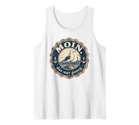 Moin Das War Genug café de Gaviota del Norte de Alemania Camiseta sin Mangas