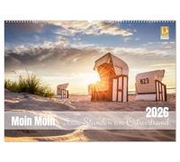 Moin Moin Schöne Stunden am Ostseestrand (Wandkalender 2026 DIN A2 quer), CALVENDO Monatskalender: Die schönsten Strände entlang der Ostsee