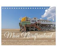 Moin Nordfriesland - Urlaub an der Nordseeküste (Tischkalender 2026 DIN A5 quer), CALVENDO Monatskalender: Traumhafte Strände, unberührte Salzwiesen ... ist zu jeder Jahreszeit eine Reise wert.