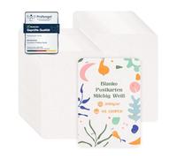 moinkerin 120 Piezas Cartulina Kraft A6 10.5X14.8CM 300g/m²Imprimible Papel Kraft Tarjetas Tarjetas de Papel Kraft para DIY,Invitaciones de boda,Tarjetas de Agradecimiento