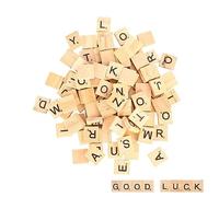 moinkerin 200 Piezas Letras de Madera Juego Letras Juguetes Juegos Artesanía Alfabeto Madera A a Z para Educación Infantil, Juguetes para Niños, Manualidades, Bricolaje