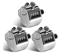 moinkerin 3 Piezas Contador Manual de 4 Dígitos Contadores de Vueltas Contador Personas Digital para Personas Contador Golf Deporte Entrenador Escuela Buda (3 Piezas)